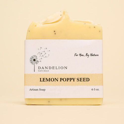 Lemon poppy seed bar soap