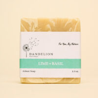 Lime and basil bar soap