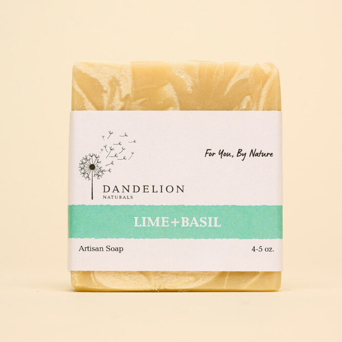 Lime and basil bar soap