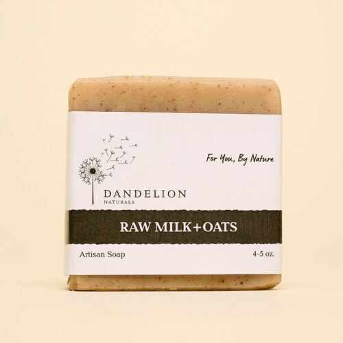 Raw milk and oats bar soap
