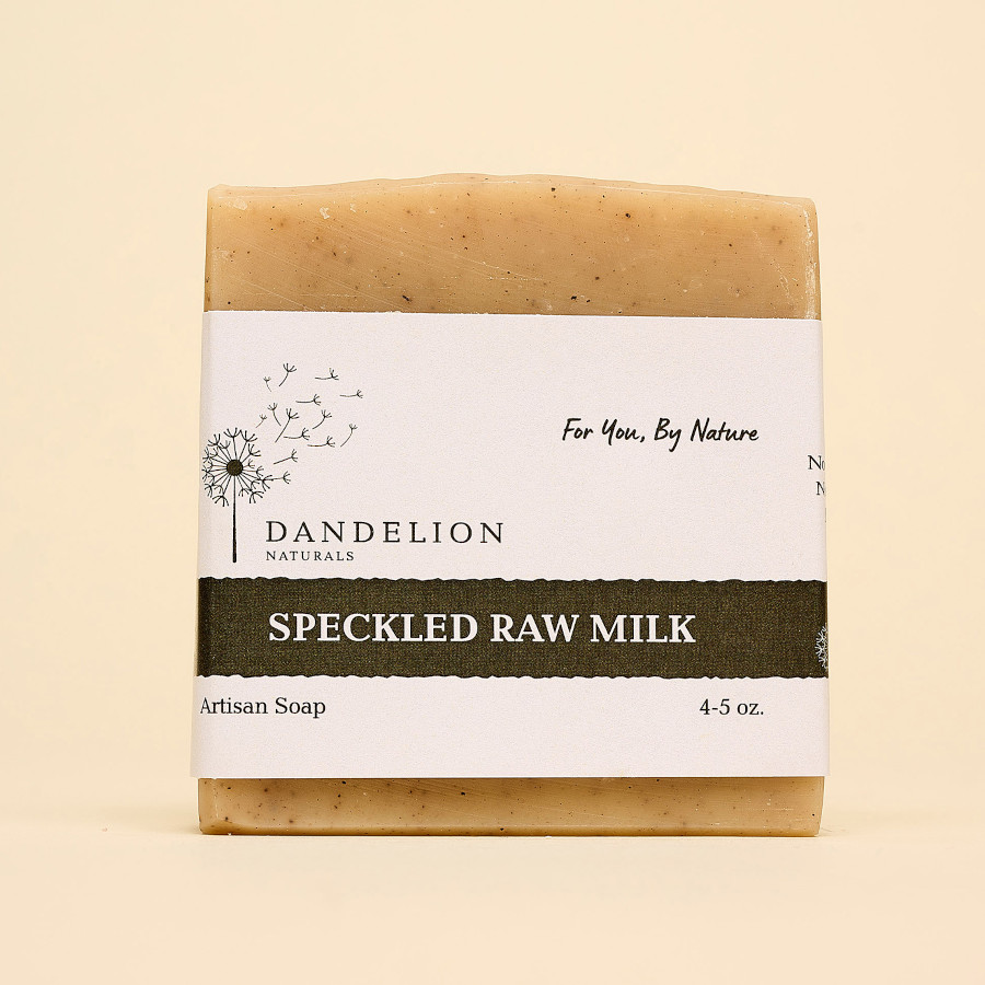 spekled raw milk bar soap