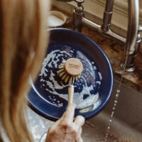 Bamboo and Sisal Pot Brush