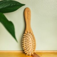 Round Bamboo Paddle Hairbrush - Kids