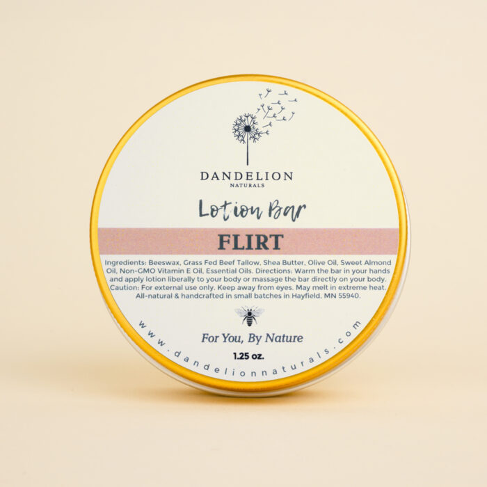 Flirt Lotion Bar with Clary Sage, Geranium & Lavender - Image 2