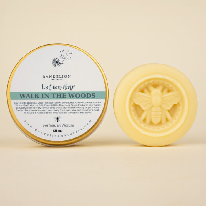 Walk In The Woods Lotion Bar with Lemongrass, Cedarwood, Eucalyptus & Rosemary
