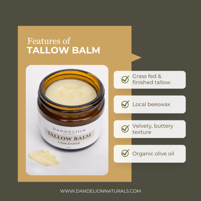 Unscented Tallow Balm with Olive Oil - Image 4