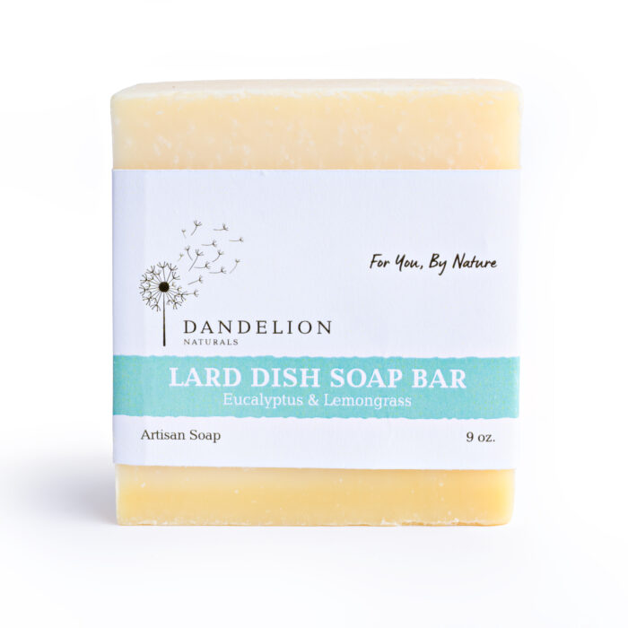 Lard Dish Soap Bar with Eucalyptus & Lemongrass - Image 2